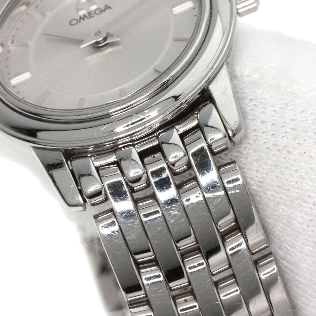 OMEGA Watches Quartz 4570.31 Stainless Steel , Stainless Steel Silver De Ville Prestige Silver dial Women Used Authentic
