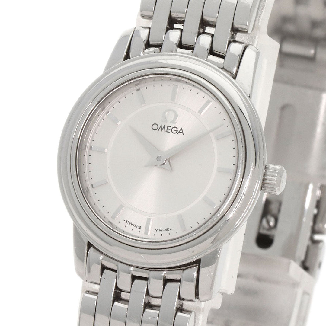 OMEGA Watches Quartz 4570.31 Stainless Steel , Stainless Steel Silver De Ville Prestige Silver dial Women Used Authentic