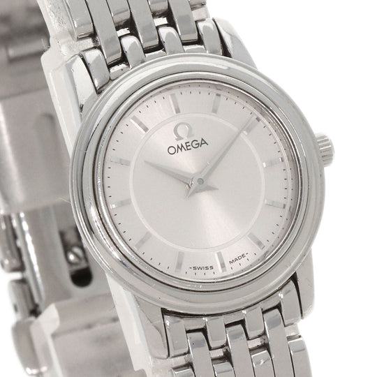 OMEGA Watches Quartz 4570.31 Stainless Steel , Stainless Steel Silver De Ville Prestige Silver dial Women Used Authentic