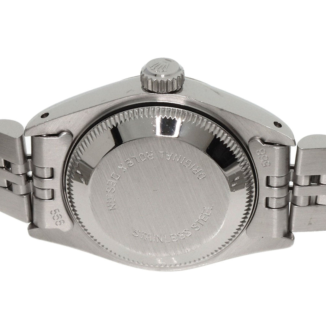 ROLEX Watches Mechanical Automatic 69174G Stainless Steel , Stainless Steel , K18WG Silver Datejust 10P Diamond Silver dial Women Used Authentic