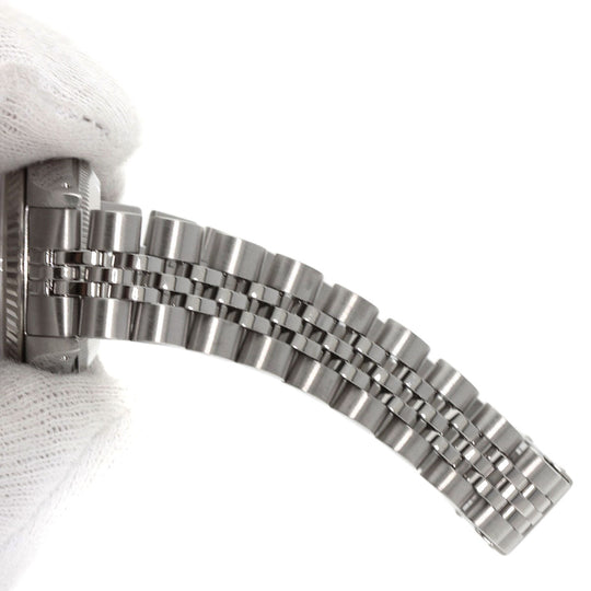 ROLEX Watches Mechanical Automatic 69174G Stainless Steel , Stainless Steel , K18WG Silver Datejust 10P Diamond Silver dial Women Used Authentic