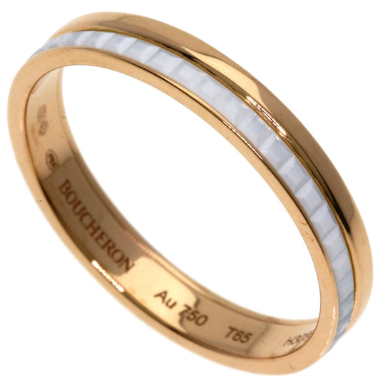 Boucheron Ring 18K Pink Gold gold Cattle Ring #65 Women Used Authentic