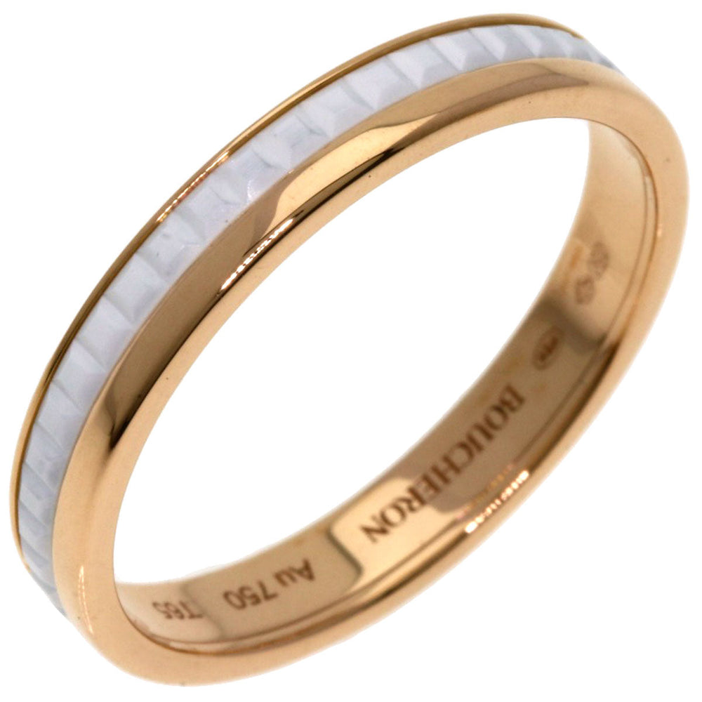 Boucheron Ring 18K Pink Gold gold Cattle Ring #65 Women Used Authentic