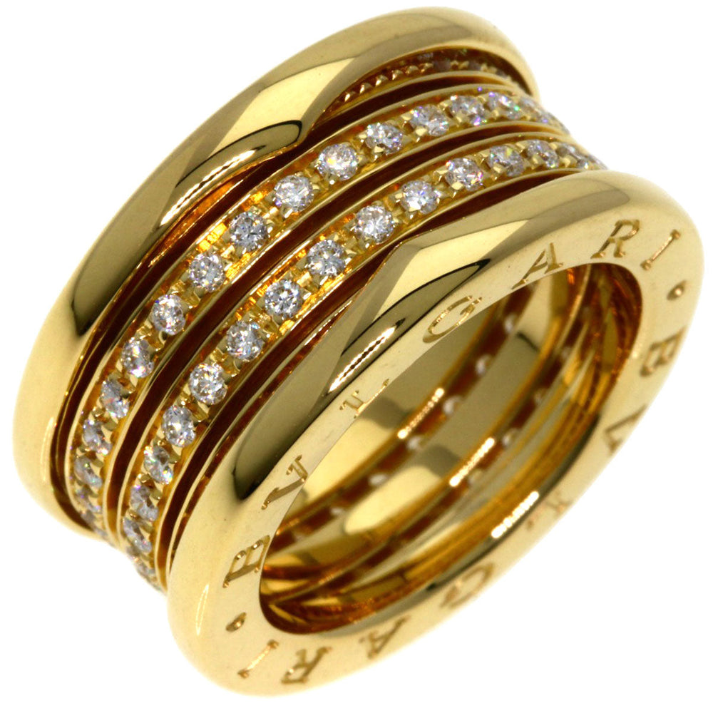 BVLGARI Ring 18K Yellow Gold gold B-zero1 B-zero One 3-band full diamond #50
