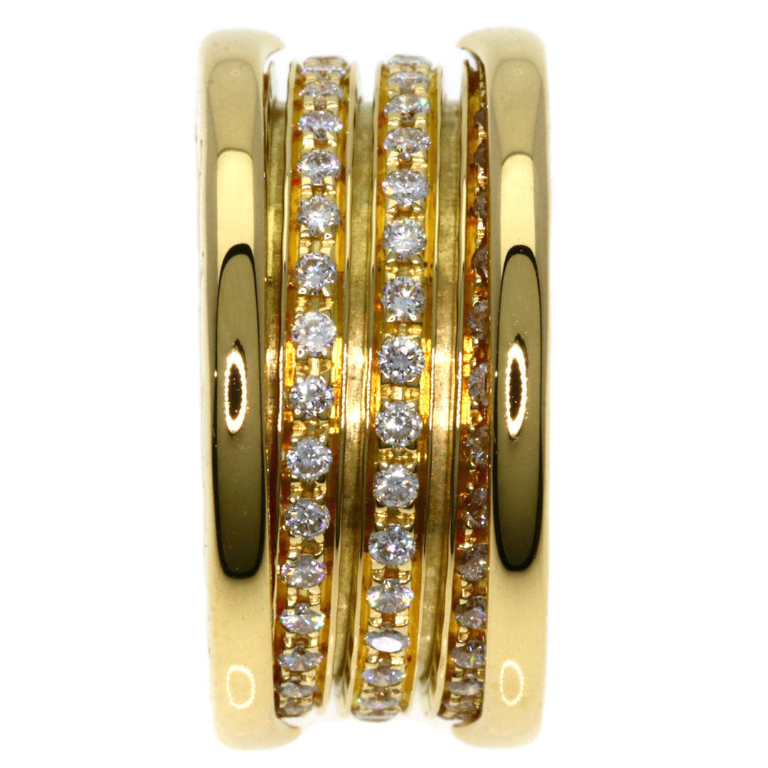 BVLGARI Ring 18K Yellow Gold gold B-zero1 B-zero One 3-band full diamond #50