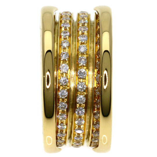 BVLGARI Ring 18K Yellow Gold gold B-zero1 B-zero One 3-band full diamond #50
