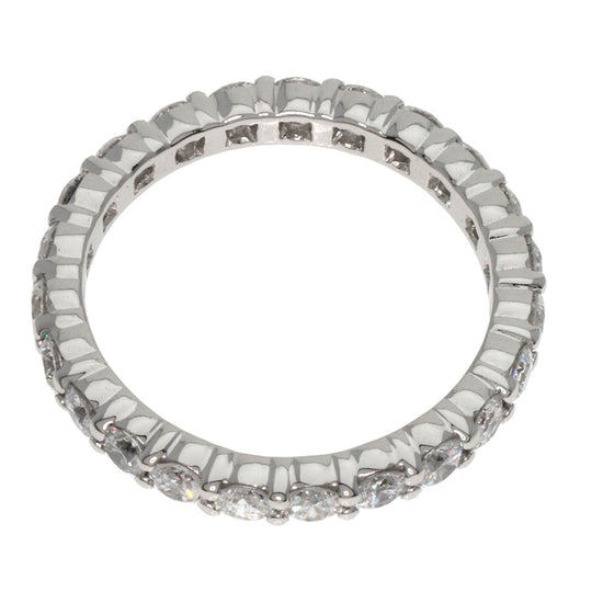 HARRY WINSTON Ring PT950 Silver prong set ring diamond