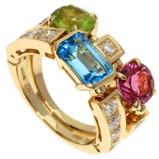 BVLGARI Ring 18K Yellow Gold gold Allegra Diamond Women Used Authentic