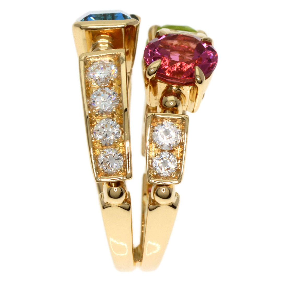 BVLGARI Ring 18K Yellow Gold gold Allegra Diamond Women Used Authentic
