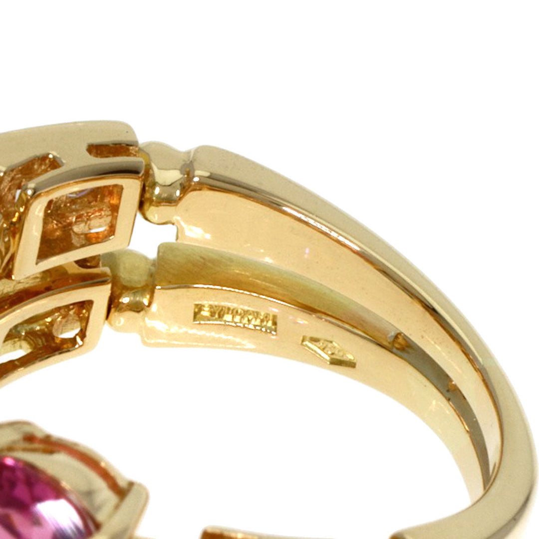 BVLGARI Ring 18K Yellow Gold gold Allegra Diamond Women Used Authentic