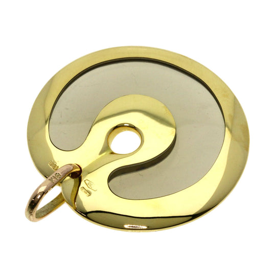 Pomellato Pendant top 18K Yellow Gold gold Circle plate Women Used Authentic