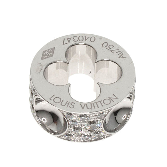 LOUIS VUITTON Pendant top K18WG Silver Pendant Empreinte Diamond Women Used Authentic