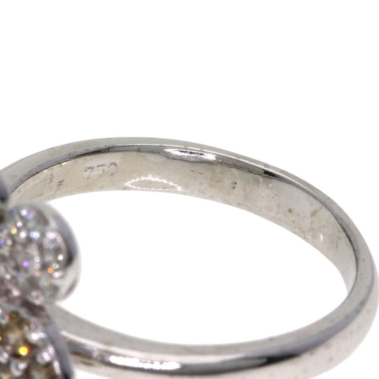 Ponte Vecchio Ring K18WG Silver Butterfly Motif Diamond
