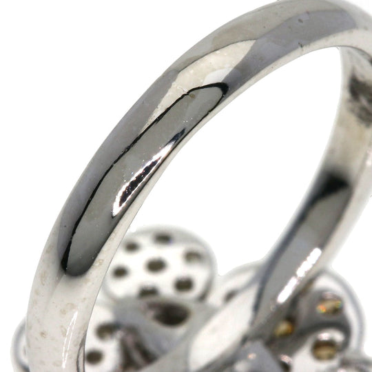 Ponte Vecchio Ring K18WG Silver Butterfly Motif Diamond