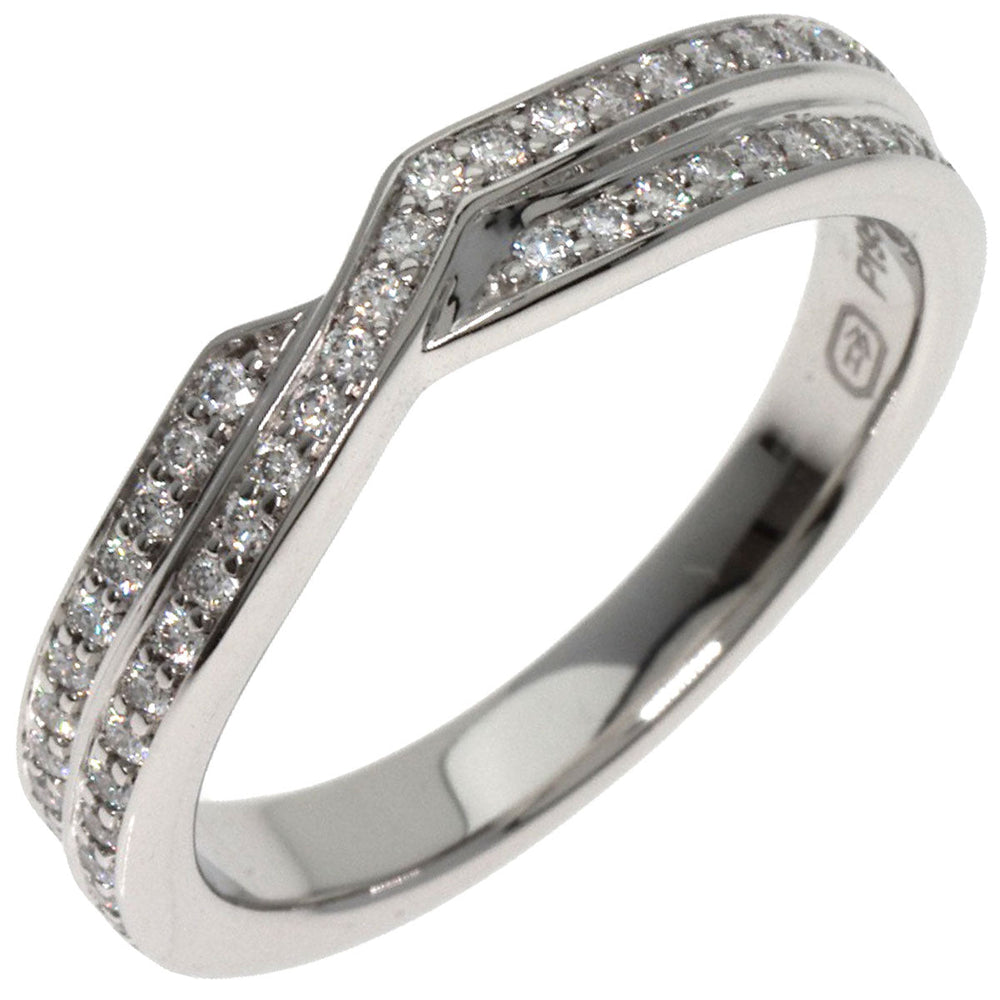 HARRY WINSTON Ring PT950 Silver Tristo diamond Women Used Authentic