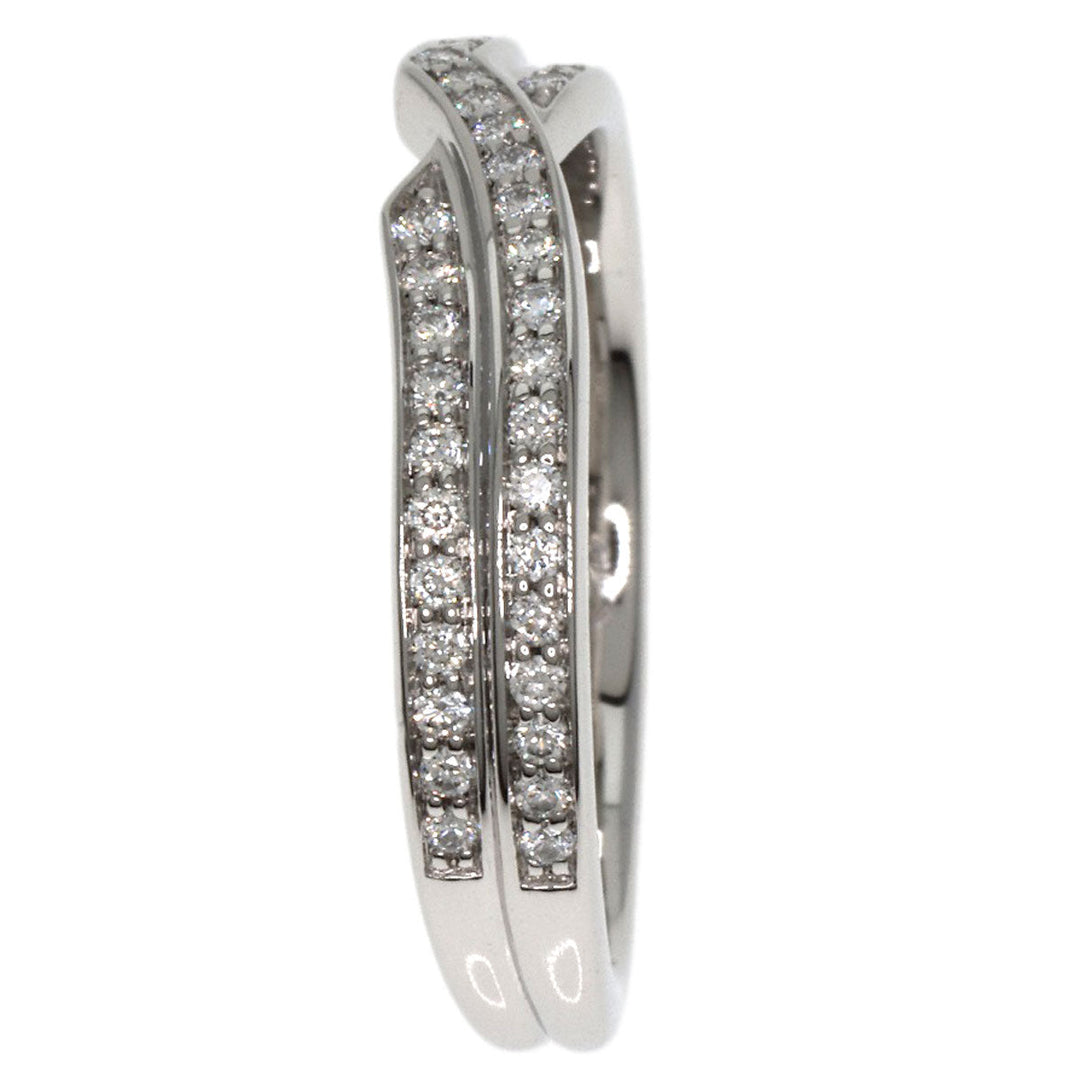 HARRY WINSTON Ring PT950 Silver Tristo diamond Women Used Authentic