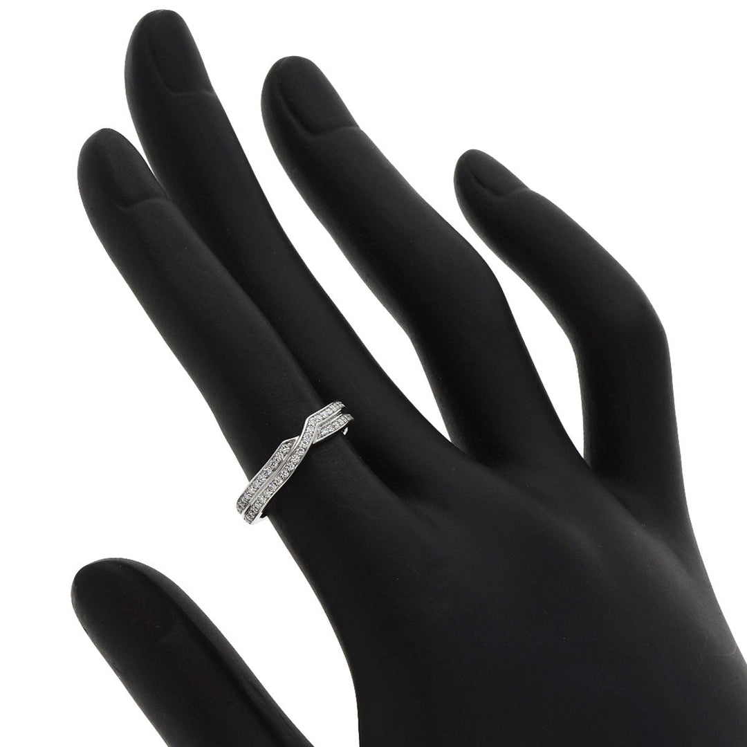 HARRY WINSTON Ring PT950 Silver Tristo diamond Women Used Authentic