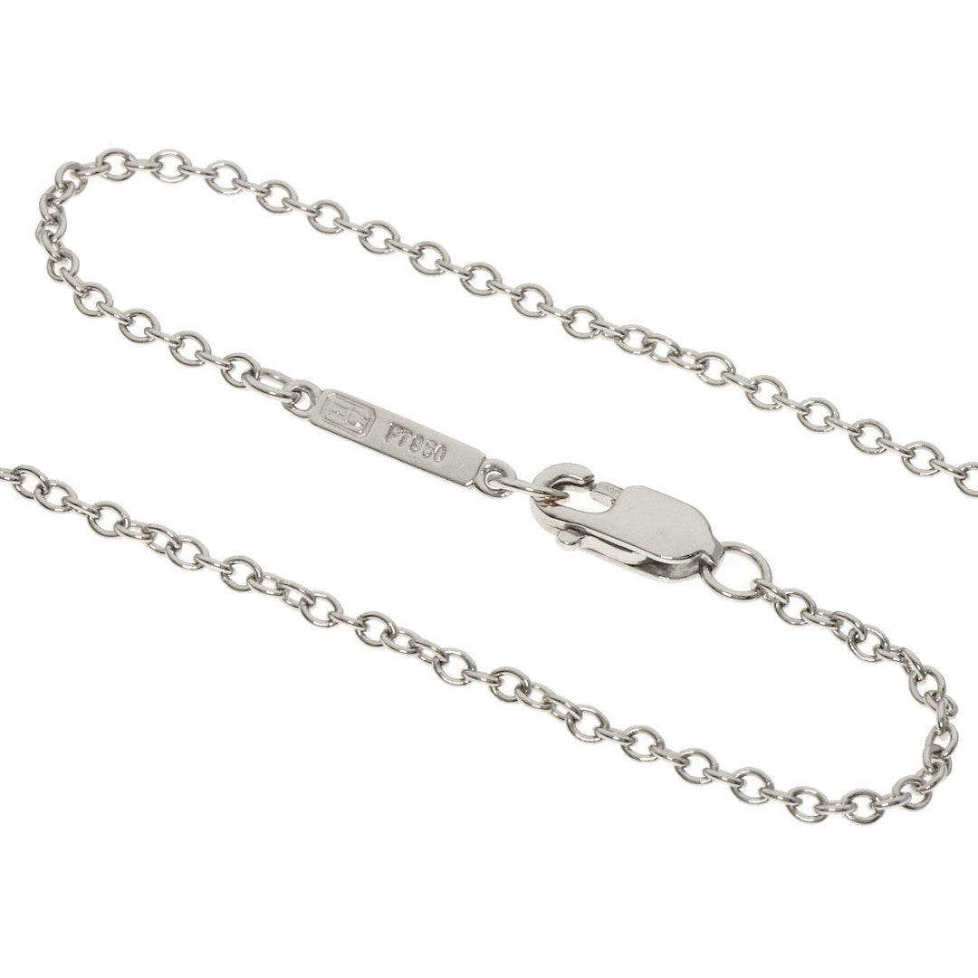 HARRY WINSTON Necklace PT950 Silver Minicross Diamond Women Used Authentic
