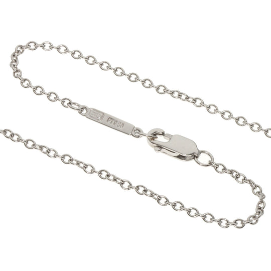 HARRY WINSTON Necklace PT950 Silver Minicross Diamond Women Used Authentic