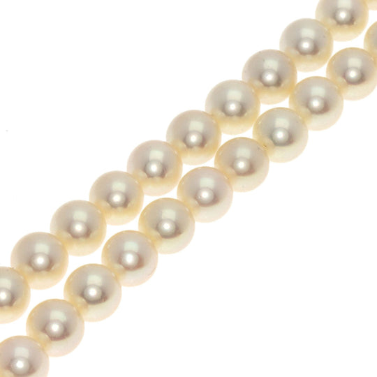 MIKIMOTO Necklace K14WG white Pearl 2-strand Women Used Authentic