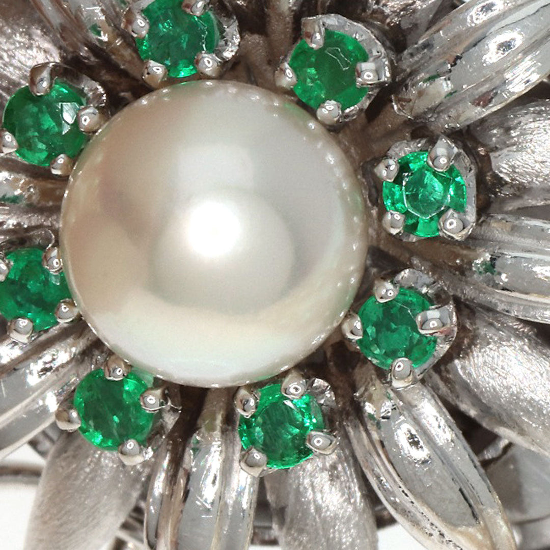 MIKIMOTO Necklace K14WG white Pearl 2-strand Women Used Authentic