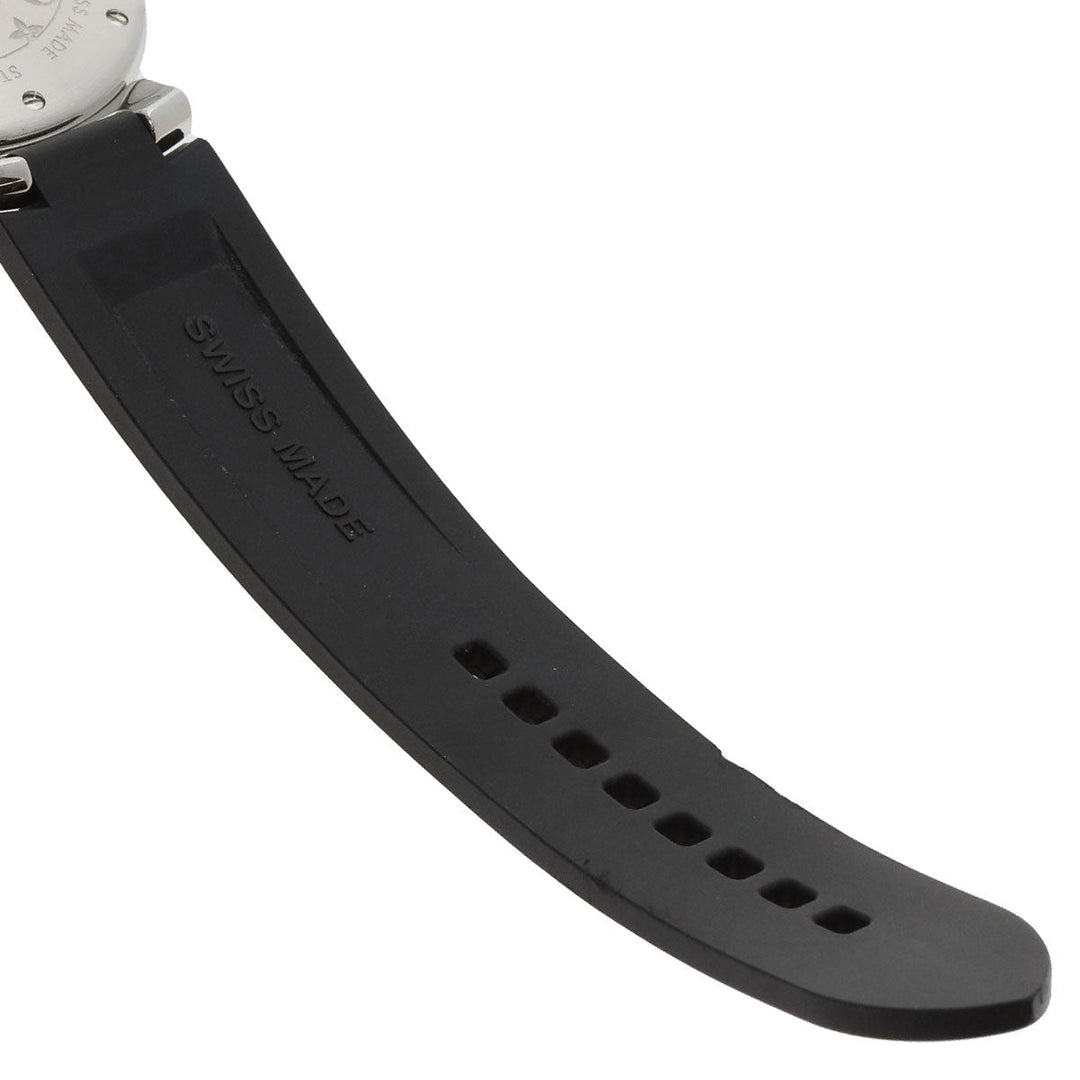 LOUIS VUITTON Watches Quartz Q132G Stainless Steel, Rubber Silver Tambour Lovely Cup black dial Women Used Authentic