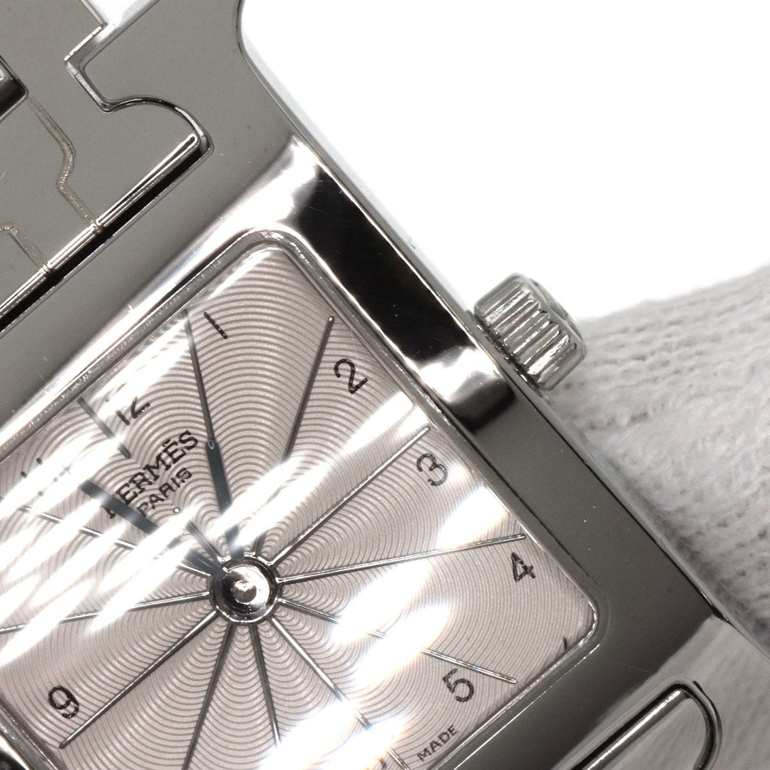 HERMES Watches Quartz HH1.210 Stainless Steel , Stainless Steel Silver H watch Silver dial Women Used Authentic