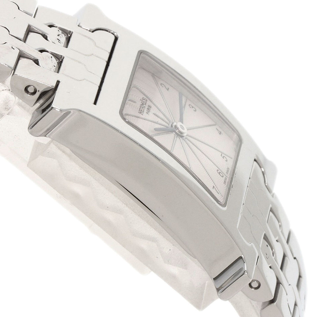 HERMES Watches Quartz HH1.210 Stainless Steel , Stainless Steel Silver H watch Silver dial Women Used Authentic