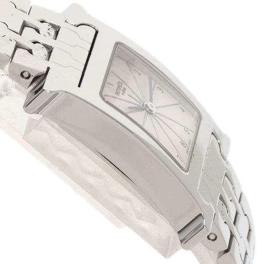 HERMES Watches Quartz HH1.210 Stainless Steel , Stainless Steel Silver H watch Silver dial Women Used Authentic