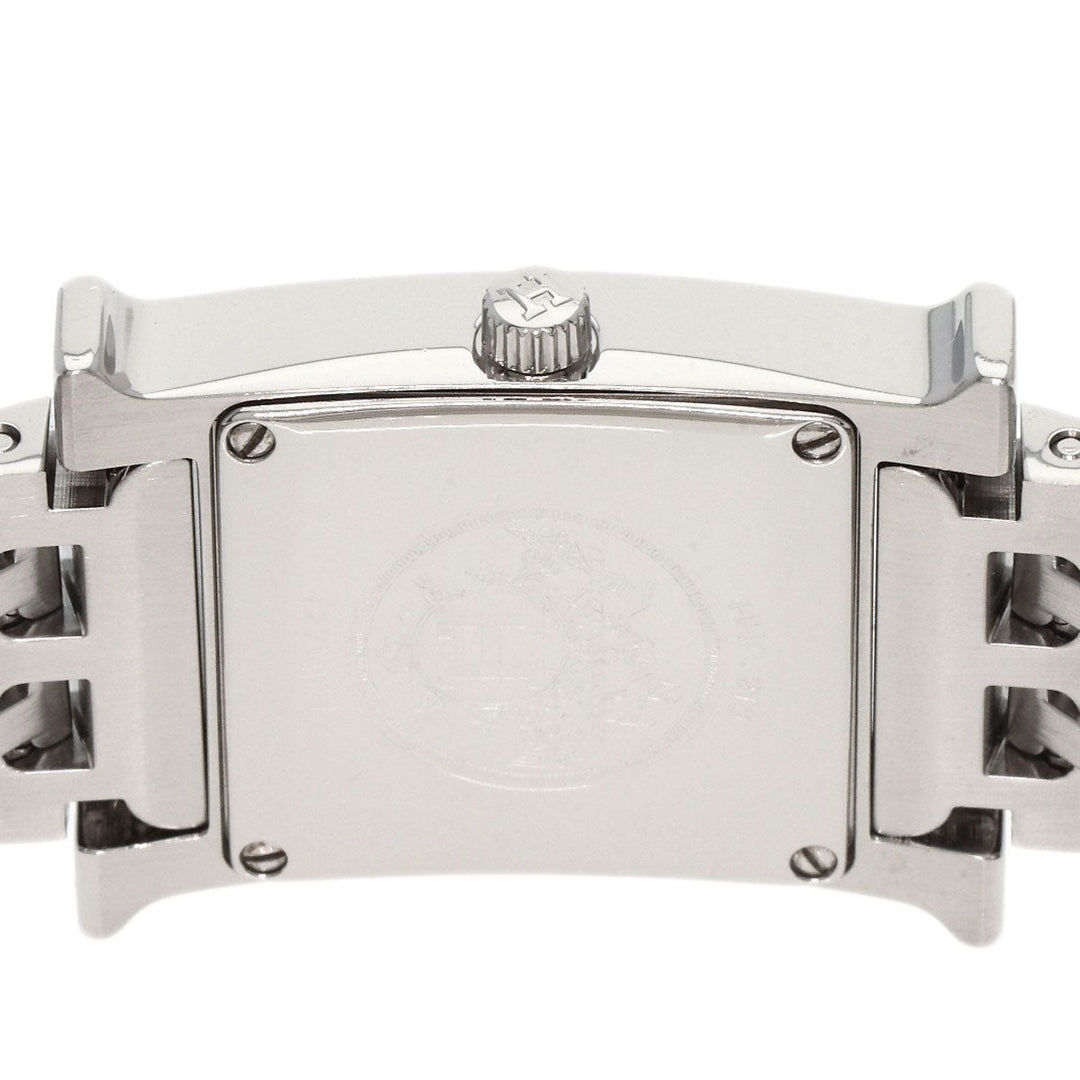 HERMES Watches Quartz HH1.210 Stainless Steel , Stainless Steel Silver H watch Silver dial Women Used Authentic