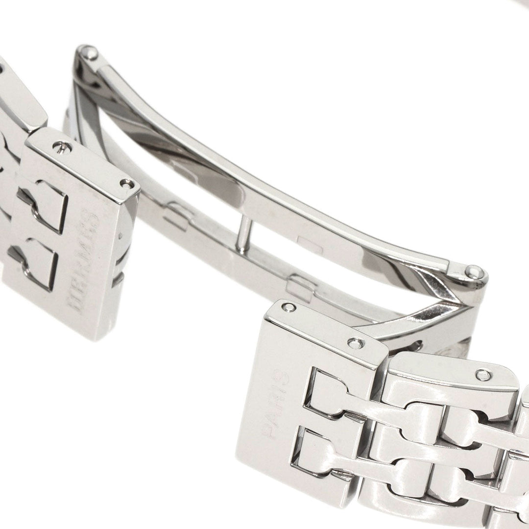 HERMES Watches Quartz HH1.210 Stainless Steel , Stainless Steel Silver H watch Silver dial Women Used Authentic