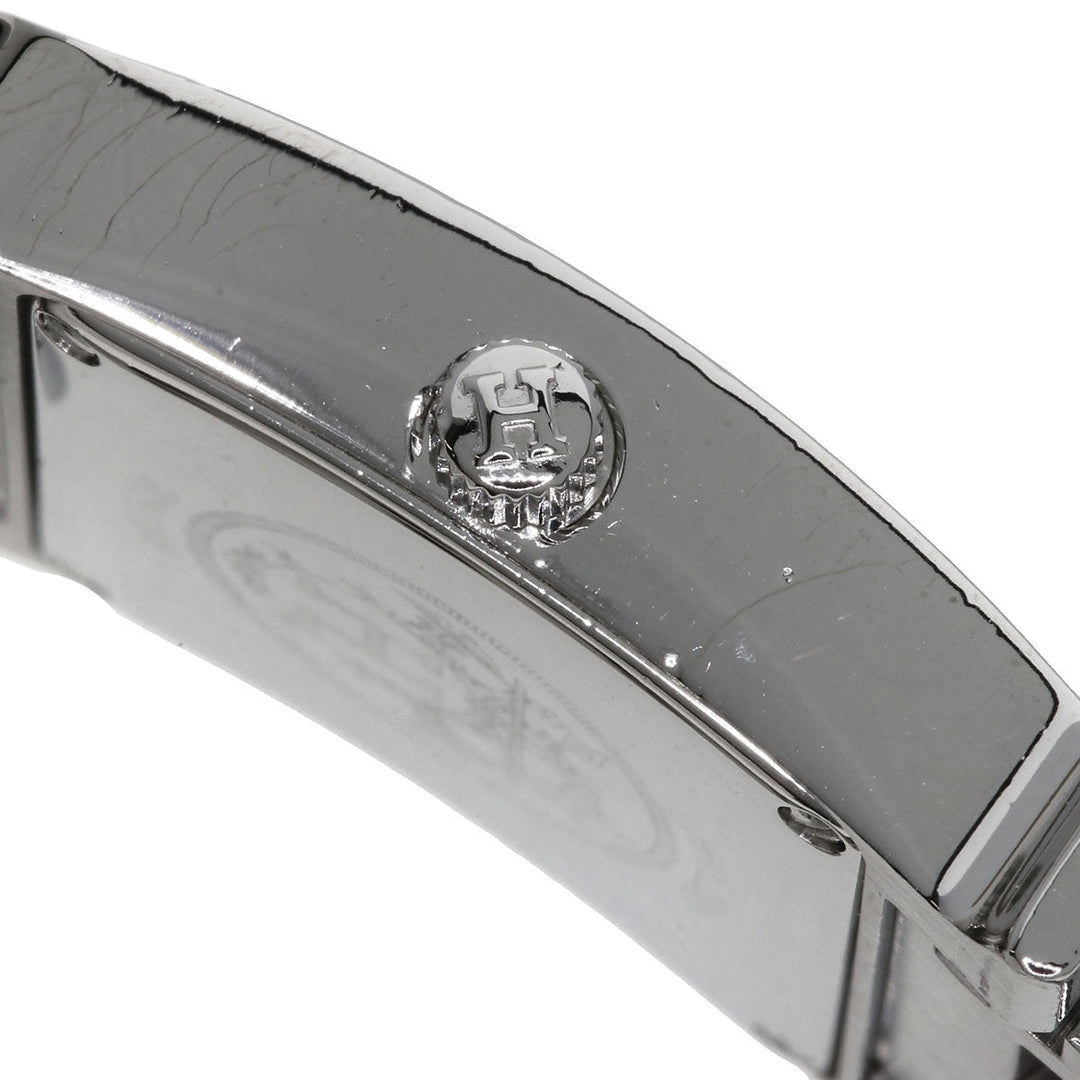 HERMES Watches Quartz HH1.230 Stainless Steel, Stainless Steel, Diamond Silver H Watch Bezel Diamond Ivory dial Women Used Authentic