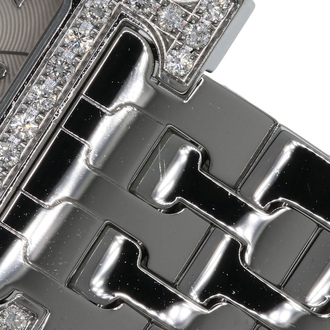 HERMES Watches Quartz HH1.230 Stainless Steel, Stainless Steel, Diamond Silver H Watch Bezel Diamond Ivory dial Women Used Authentic