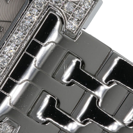 HERMES Watches Quartz HH1.230 Stainless Steel, Stainless Steel, Diamond Silver H Watch Bezel Diamond Ivory dial Women Used Authentic