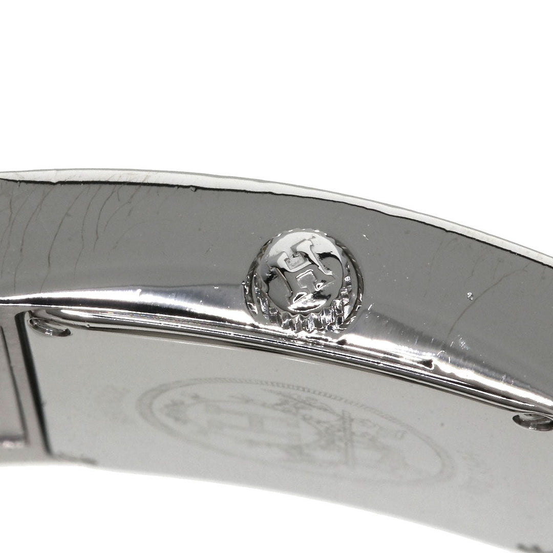 HERMES Watches Quartz HH1.230 Stainless Steel, Stainless Steel, Diamond Silver H Watch Bezel Diamond Ivory dial Women Used Authentic