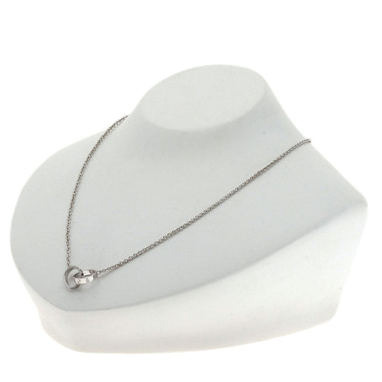 CARTIER Necklace K18WG Silver Baby love
