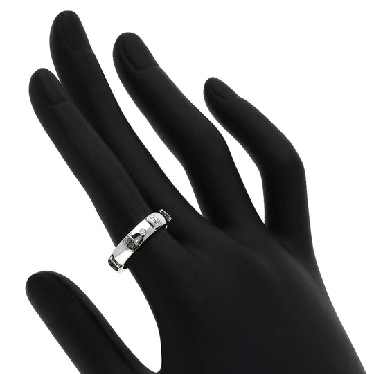 HARRY WINSTON Ring K18WG Silver HW logo diamond