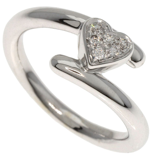 Damiani Ring K18WG Silver Heart diamond