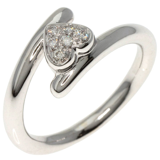 Damiani Ring K18WG Silver Heart diamond