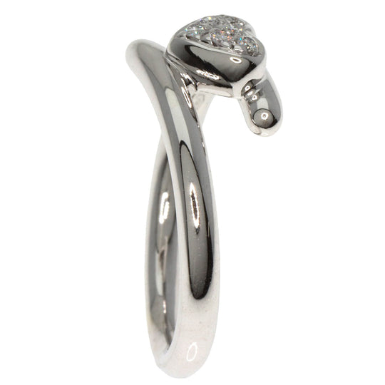 Damiani Ring K18WG Silver Heart diamond