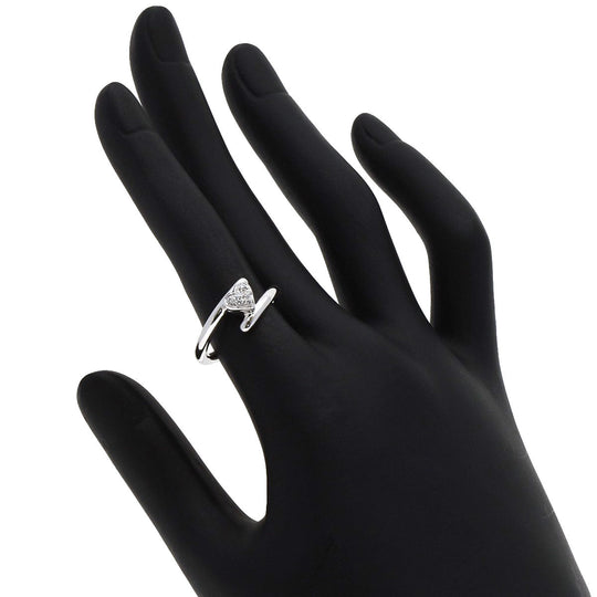 Damiani Ring K18WG Silver Heart diamond