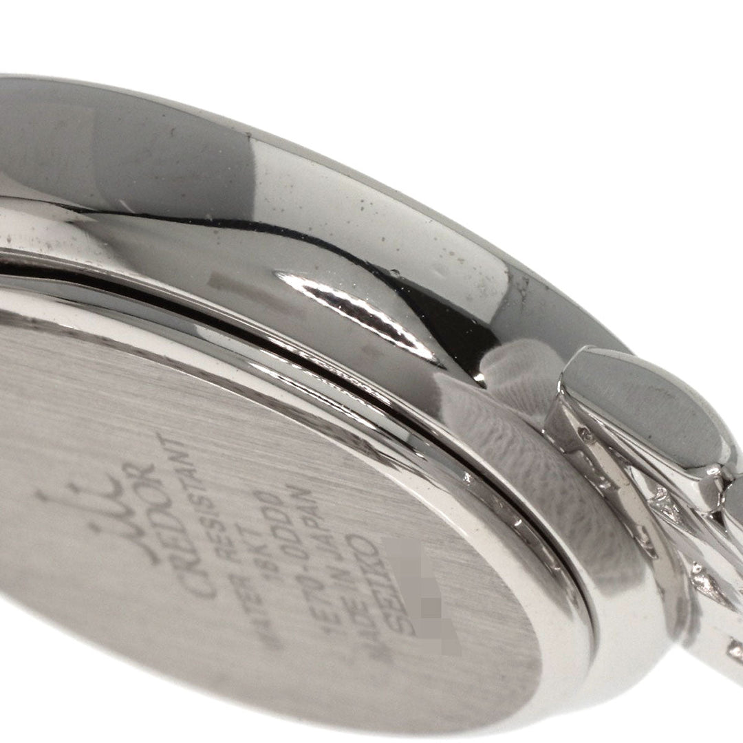 SEIKO Watches Quartz 1E70-0DD0 K18WG, K18WG, Diamond Silver CREDOR Bezel Diamond lapis lazuli dial Women Used Authentic