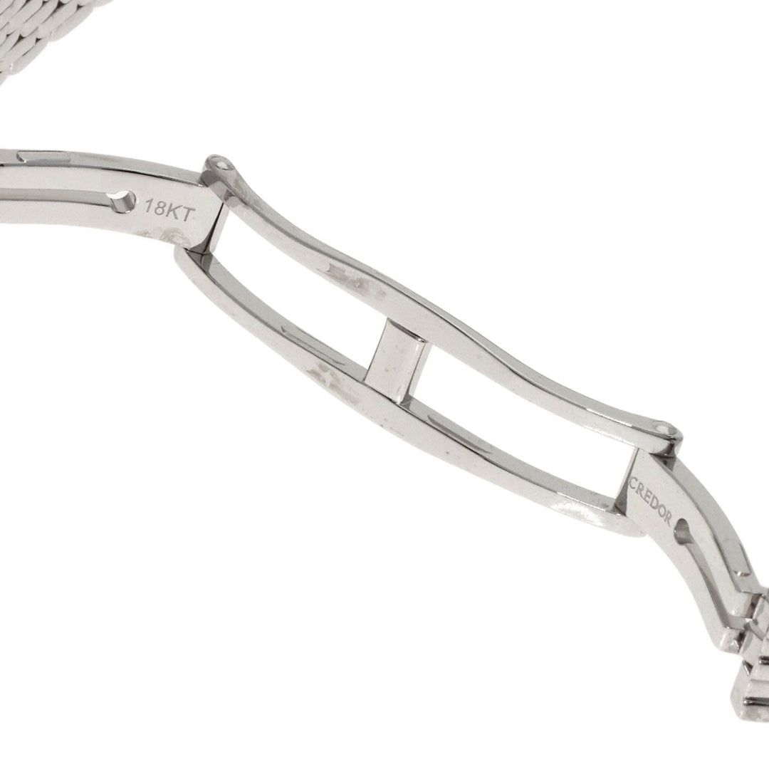 SEIKO Watches Quartz 1E70-0DD0 K18WG, K18WG, Diamond Silver CREDOR Bezel Diamond lapis lazuli dial Women Used Authentic