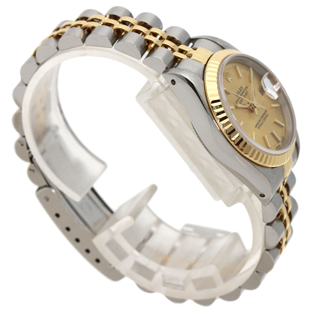 ROLEX Watches Mechanical Automatic 69173 Stainless Steel , SSxK18YG , K18YG gold Datejust gold dial Women Used Authentic