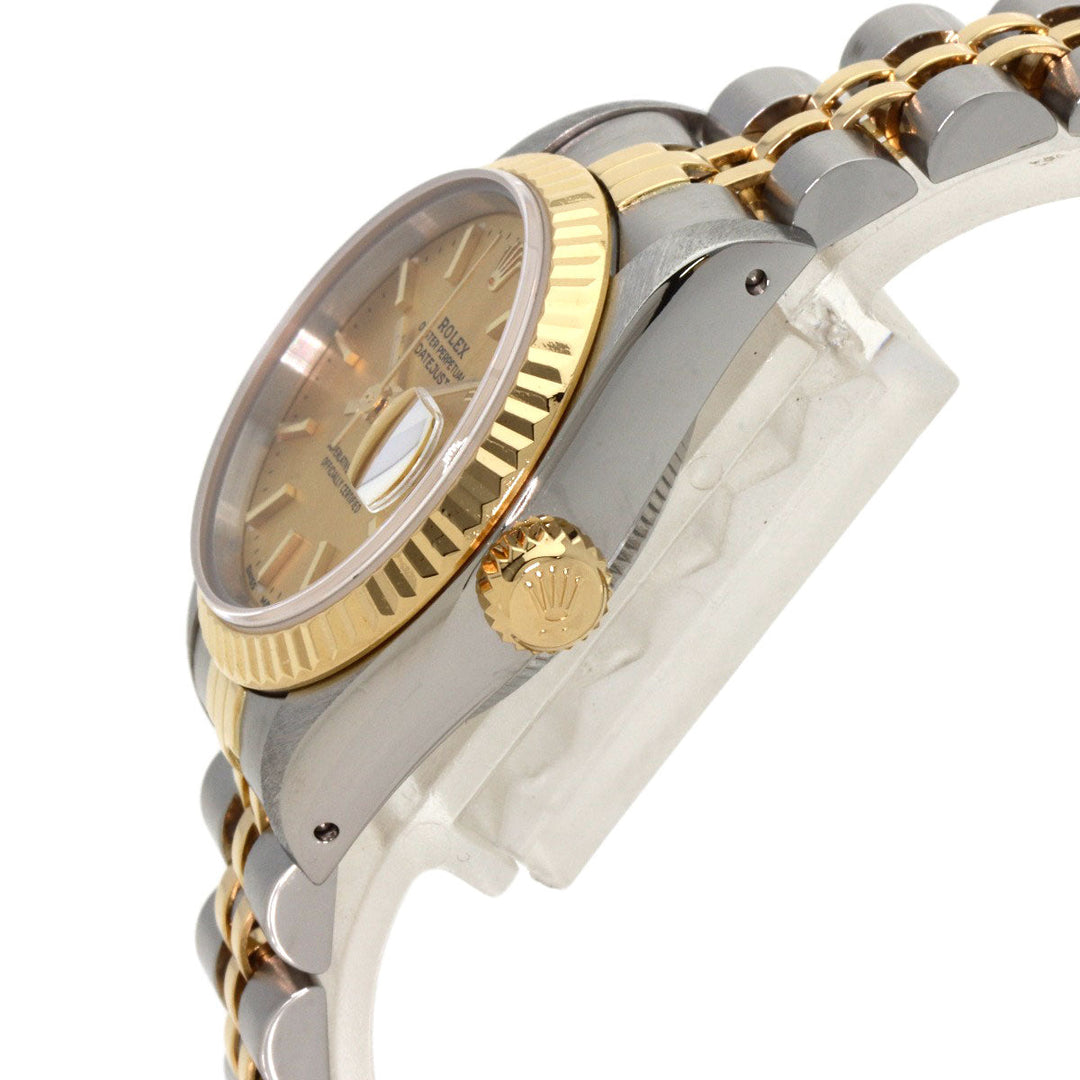 ROLEX Watches Mechanical Automatic 69173 Stainless Steel , SSxK18YG , K18YG gold Datejust gold dial Women Used Authentic