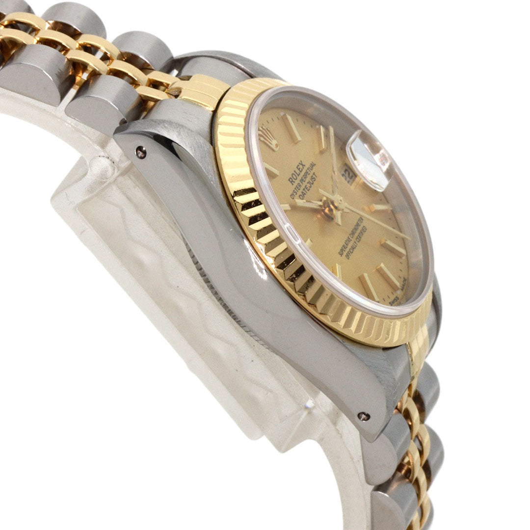 ROLEX Watches Mechanical Automatic 69173 Stainless Steel , SSxK18YG , K18YG gold Datejust gold dial Women Used Authentic