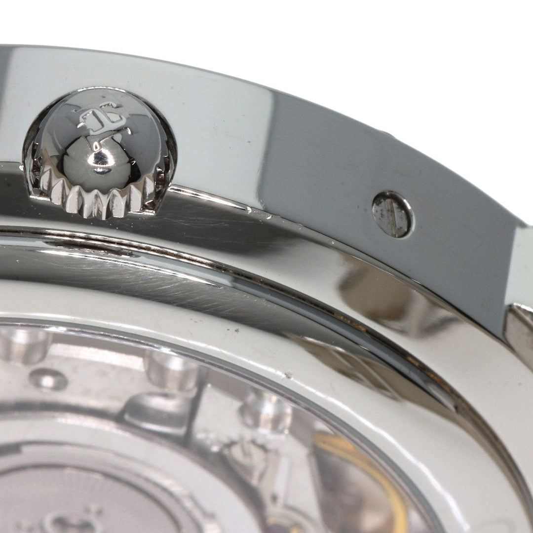 HERMES Watches Mechanical Automatic CL5.710 Stainless Steel, Leather Silver Clipper Power Reserve white dial mens Used Authentic