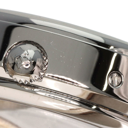 HERMES Watches Mechanical Automatic CL5.710 Stainless Steel, Leather Silver Clipper Power Reserve white dial mens Used Authentic