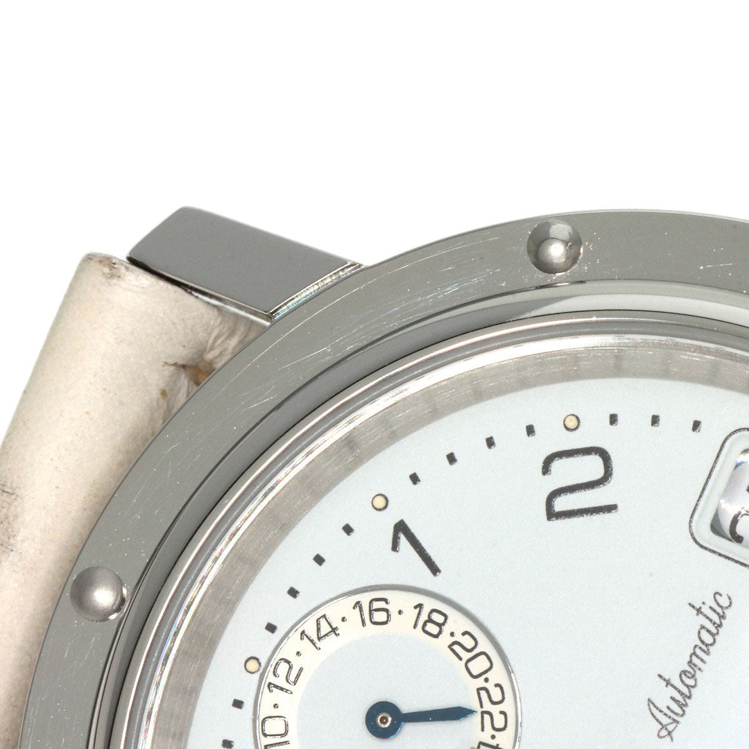 HERMES Watches Mechanical Automatic CL5.710 Stainless Steel, Leather Silver Clipper Power Reserve white dial mens Used Authentic
