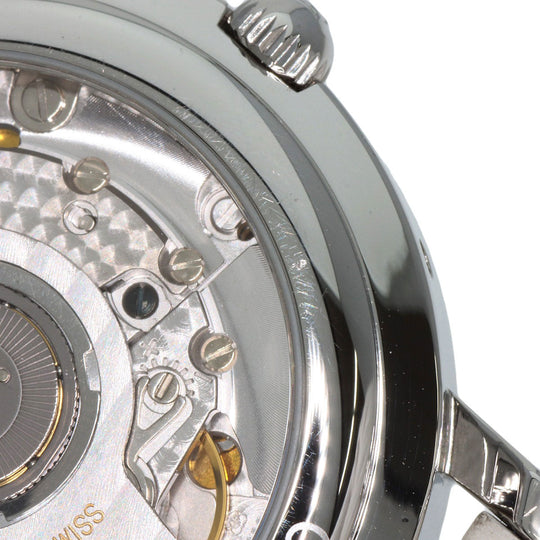HERMES Watches Mechanical Automatic CL5.710 Stainless Steel, Leather Silver Clipper Power Reserve white dial mens Used Authentic